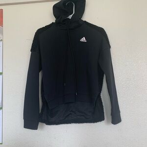 Adidas Black Pullover Hoodie with Logo